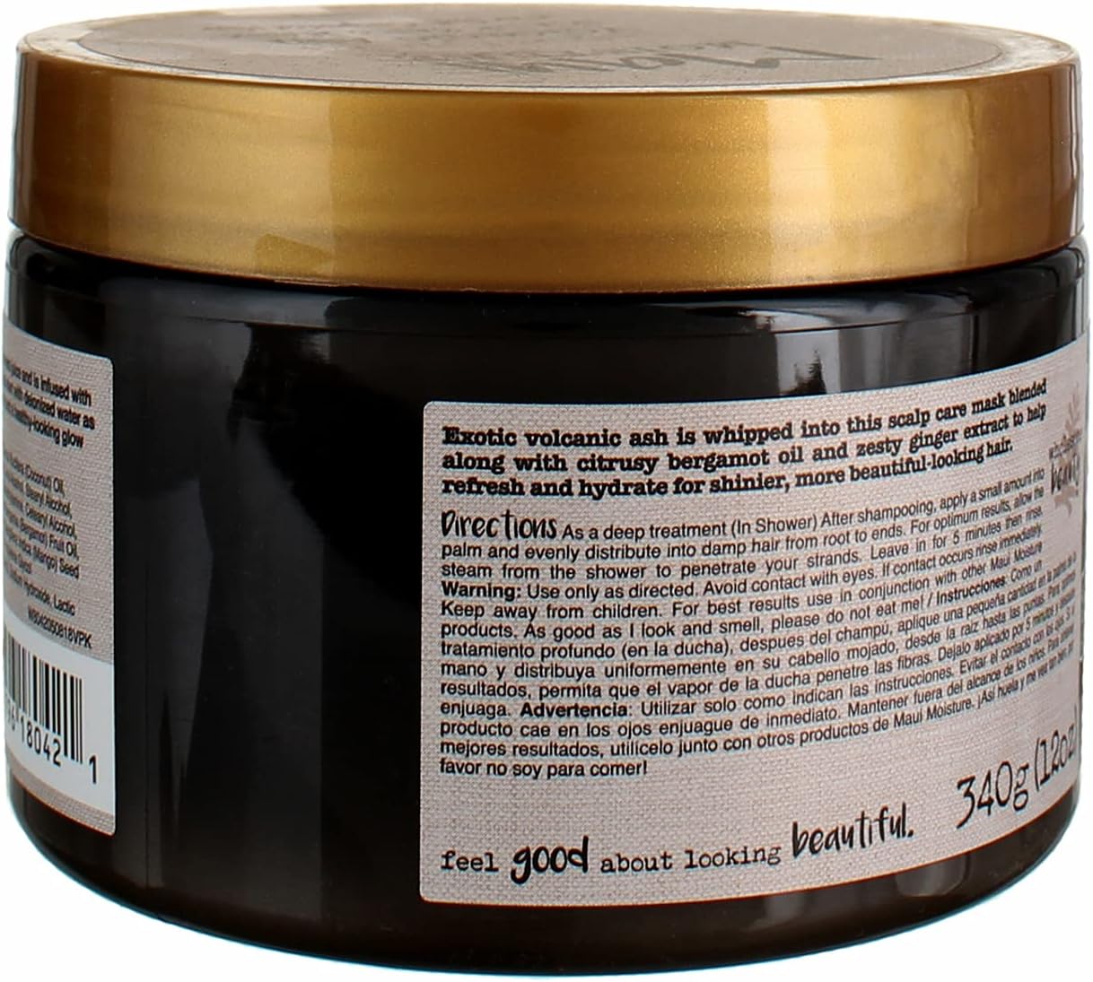 Maui Moisture Scalp Care Mask Volcanic Ash 12 Ounce Jar (3 Pack)