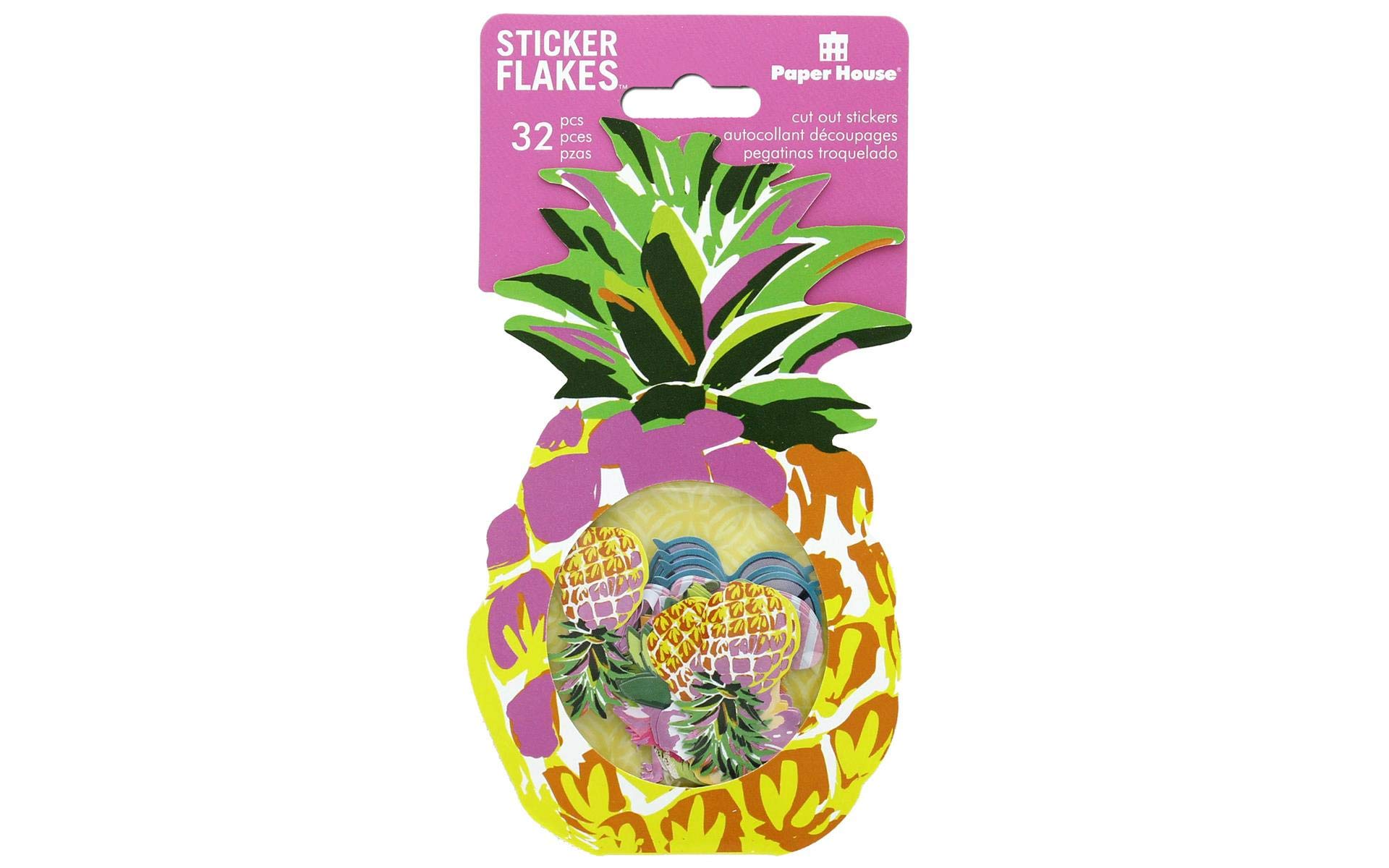 Stickers Paper House Productions Tropical Flake autocollant scrapbooking flore