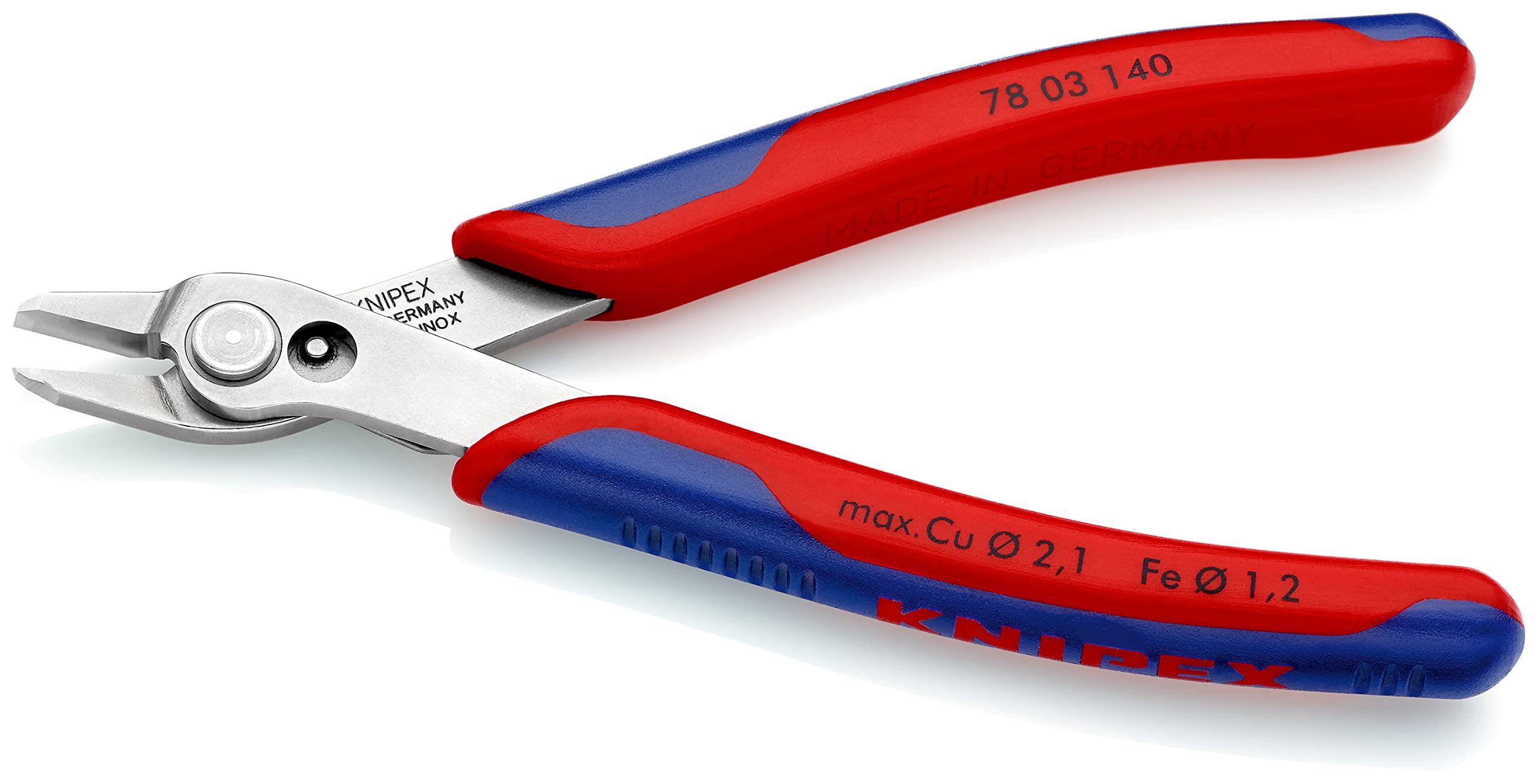 KNIPEX Electronic Super Knips XL con cartulinas autoservicio con mangos multicomponente 140 mm, 78 03 140 SB