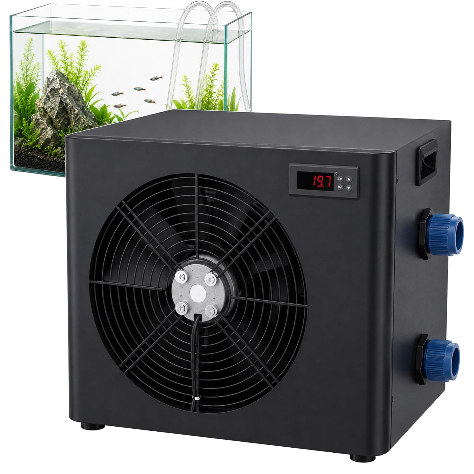 Wasserkühler für Aquarium mit Titan-Spule für Süß- und Salzwasser AL1000