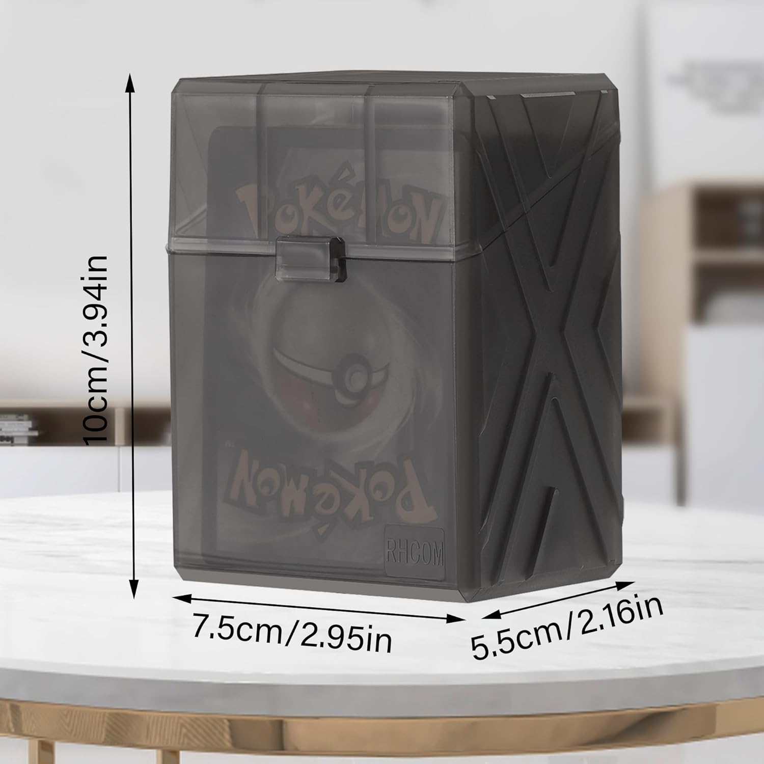 Trading Card Case kit with 12 Deck Boxes,for 2200+Cards.Card Game Organizer Compatible with TCG Deck, Sports Cards, MTG Deck,OCG Deck&Standard Size Card Game.(Cards Not Included) (Black)