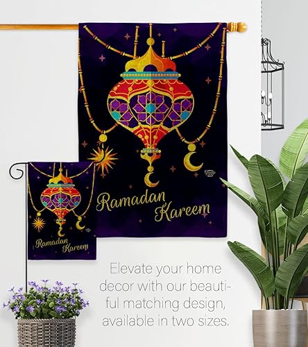 Miniatura 8 de Ramadán - Kit de bandera de arpillera para casa de jardín, musulmanes religiosos, iftars, oraciones cristianas, religión cristiana, decoración del