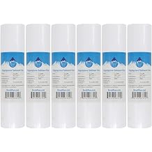6-Pack Replacement for OmniFIlter WH5-S-S06 Polypropylene Sediment Filter - Universal 10-inch 5-Micron Cartridge Compatible with OmniFilter WH5-S-S06 Standard Whole House Filter Housing
