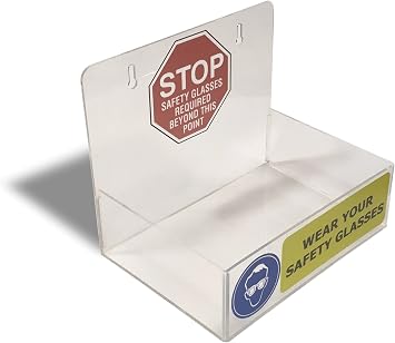 Acrylic Safety Glasses Tray Dispenser