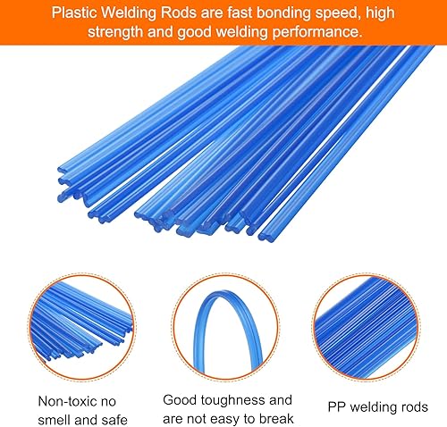 Miniatura 3 de MECCANIXITY 20 varillas de soldadura de plástico de 8 pulgadas, tiras de soldadura PP, varillas de soldador para parachoques de automóvil,