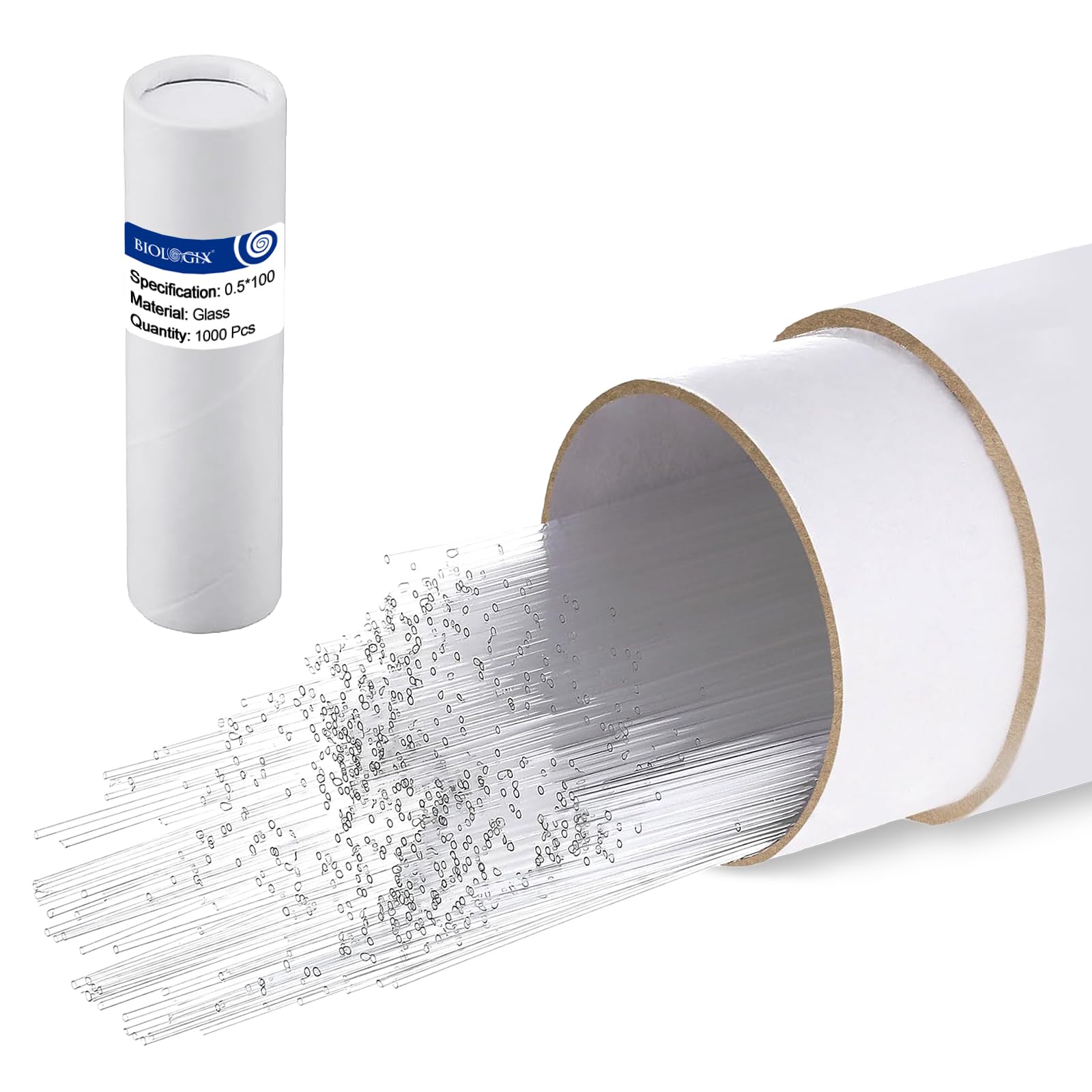 Glass Capillary Tubes, 100 mm Micro Lab Glass Pipettes, Melting Point Tube with 0.3mm ID and 0.5mm OD for TLC Spotting-image-10