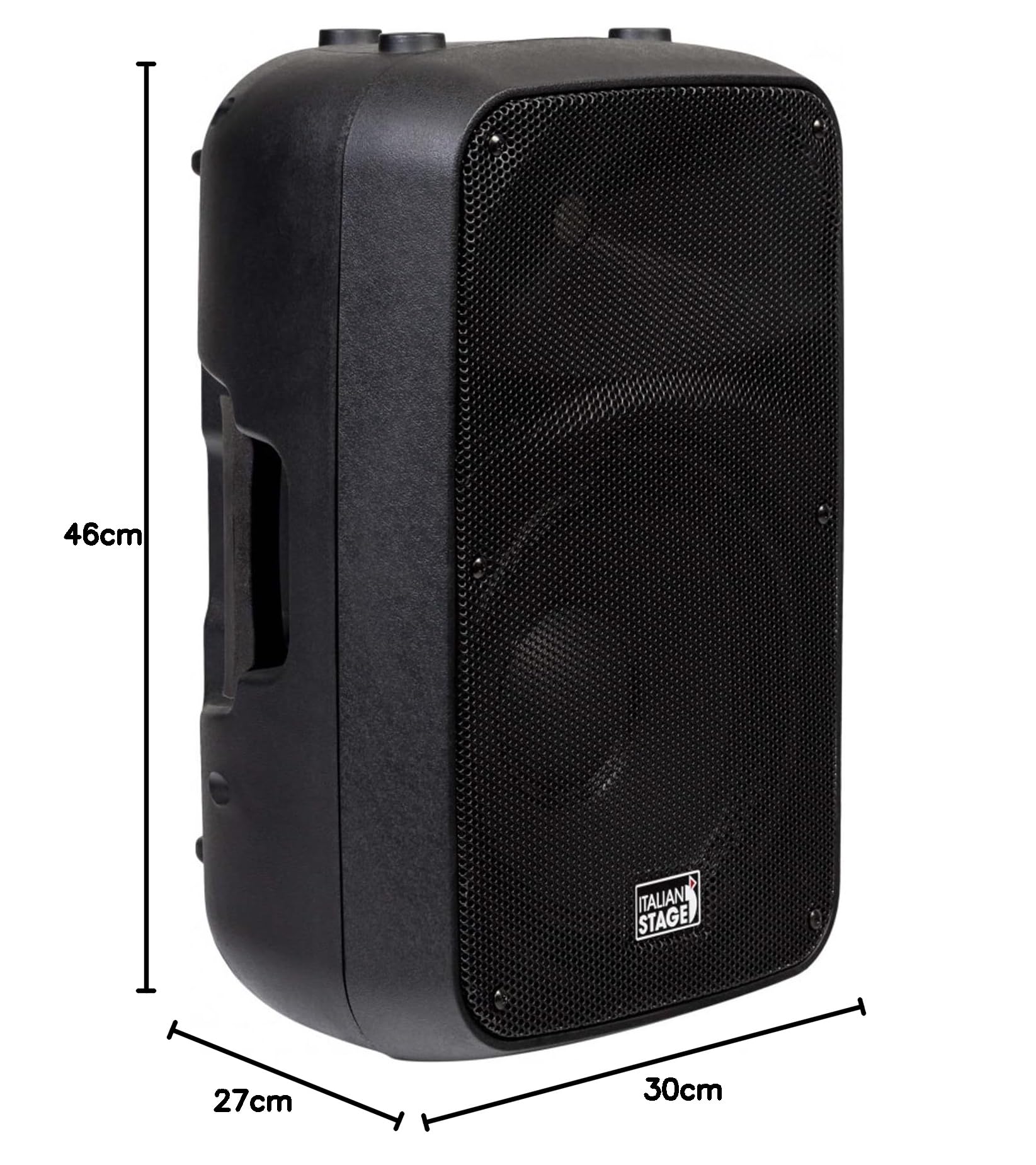 PROEL ITALIAN STAGE IS SPX10A - Diffusore Cassa attiva bi-amplificata da 300w di picco e cono da 10", per feste karaoke eventi, Nero (IS SPX10A)