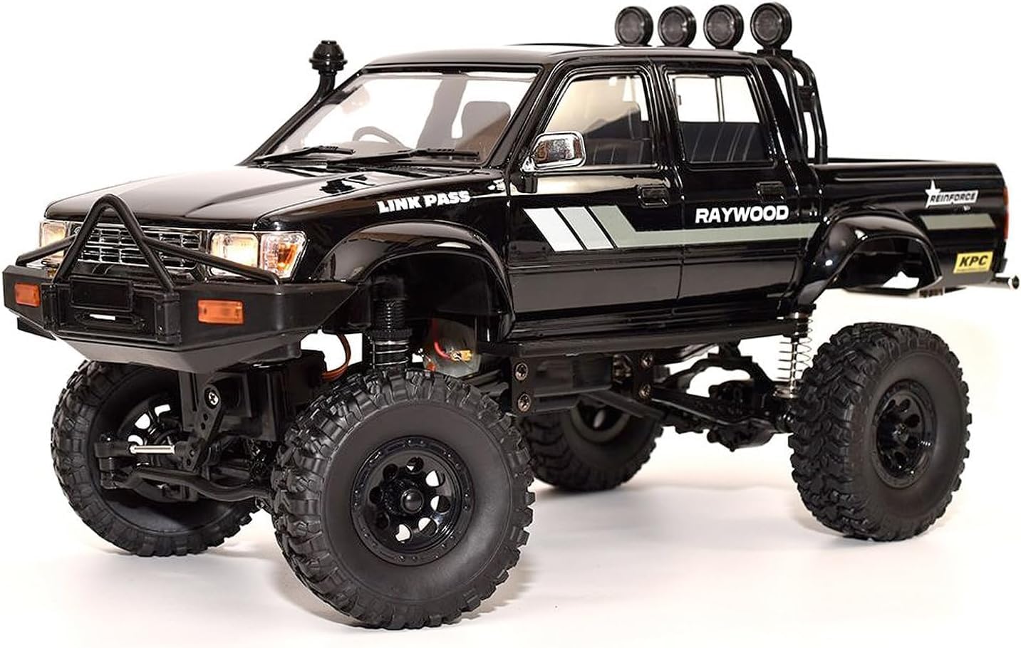 WPL Japan RC Car C64-1 – 1/16 Scale 4WD Rock Crawler, Off-Road Remote Control Truck – Ready-to-Run with Battery, Fully Painted (Black)