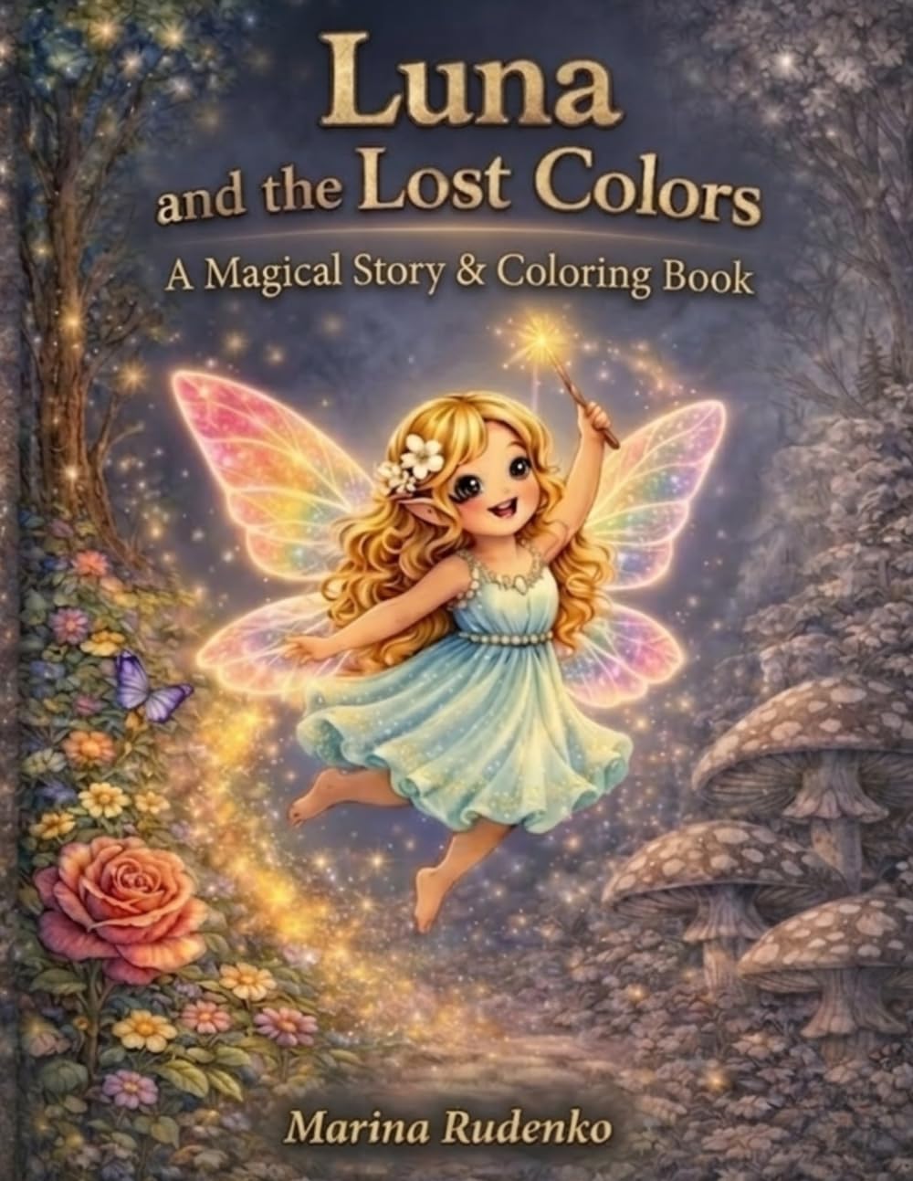 Luna and the Lost Colors: A Magical Story and Coloring Book for Kids Ages 3-8
