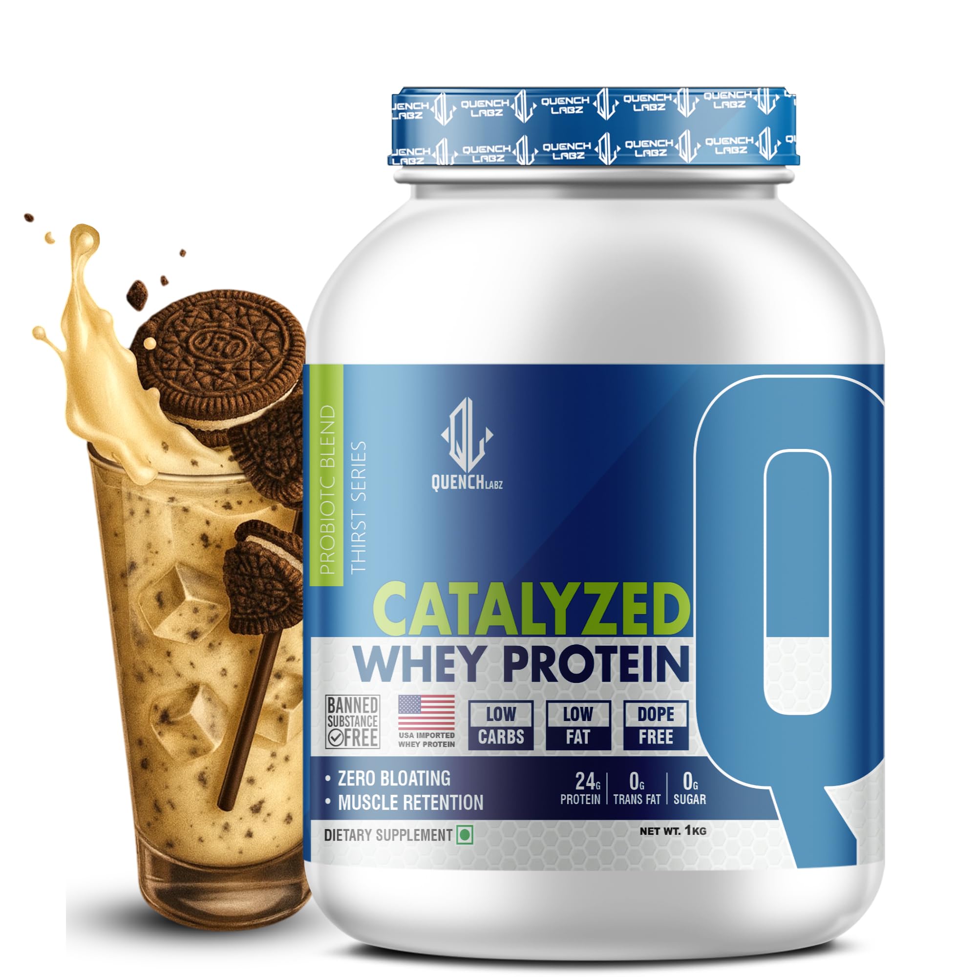QUENCHLABZ CATALYZED WHEY PROTEIN | 24g Protein per Serving | Zero Sugar, Low Carb, Low Fat | Supports Muscle Growth & Recovery | Protein Powder for Men & Women | 4KG Chocolate Flavor — Amazon image 18