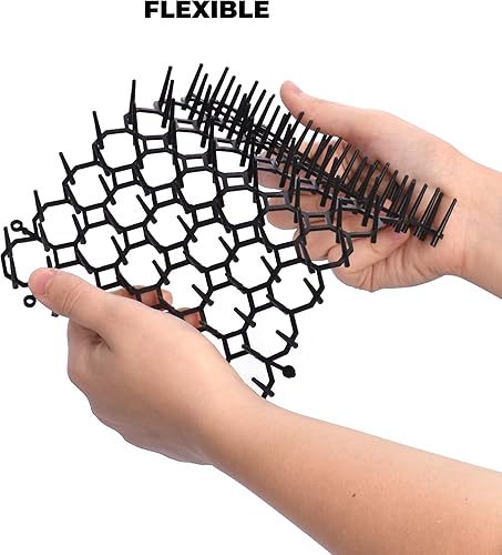 Miniatura 6 de Tiras de pinchos Cat Scat (paquete de 24) – Alfombrilla disuasoria para mascotas y perros para jardín, porche, hogar – eficaz, no invasivo y seguro