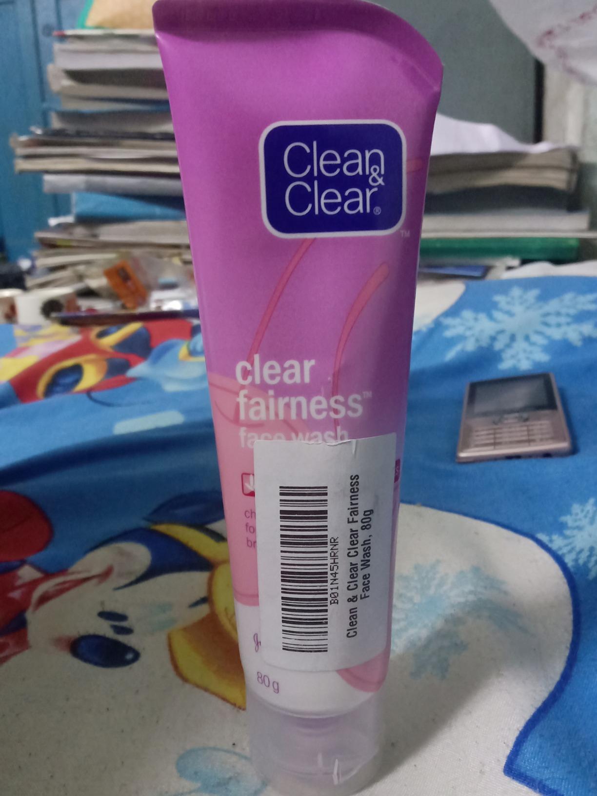 Clean & Clear Clear Fairness Face Wash, 80g Amazon.in Beauty