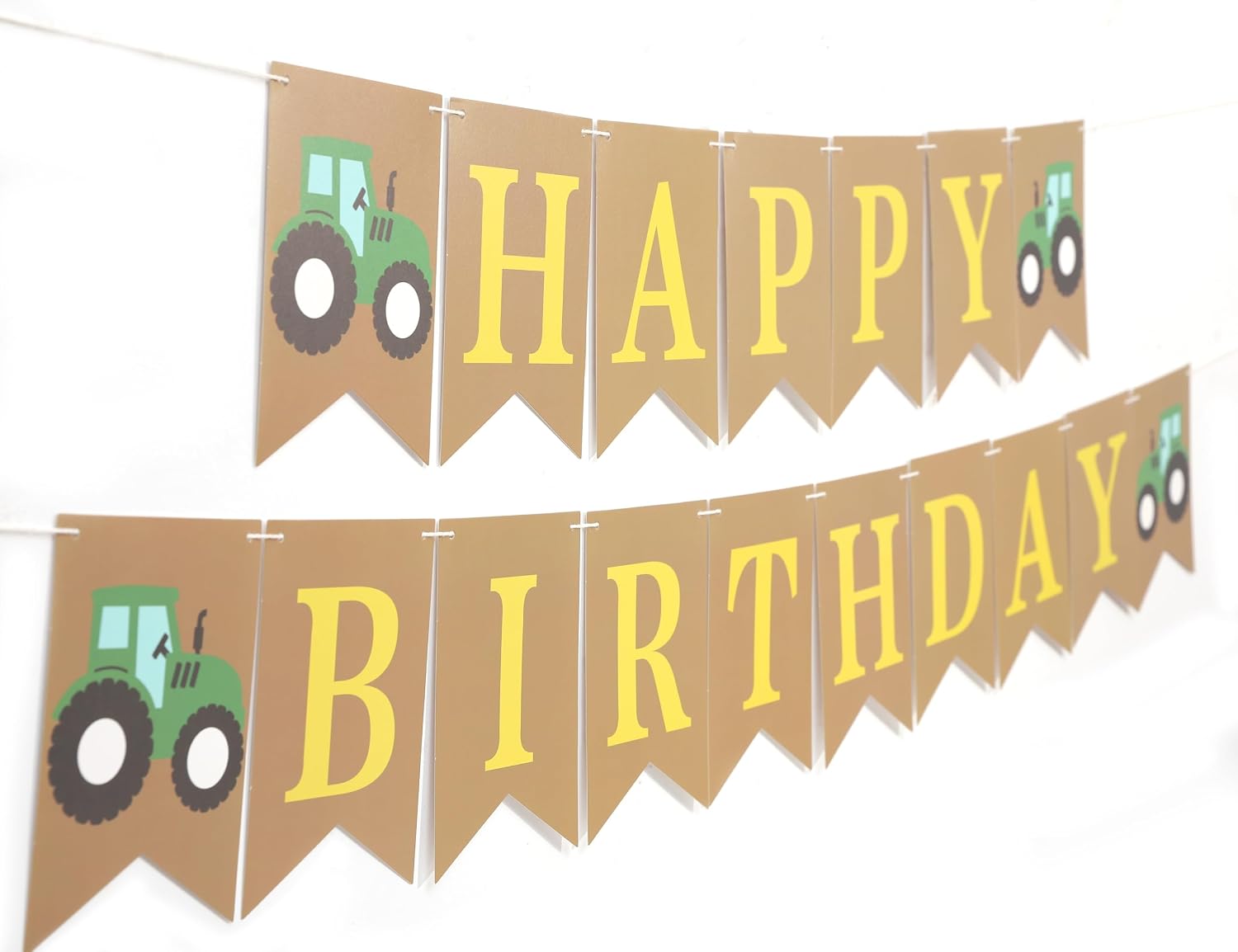 Tractor One Happy Birthday Banner,Tractor First/1st Birthday Party Decor