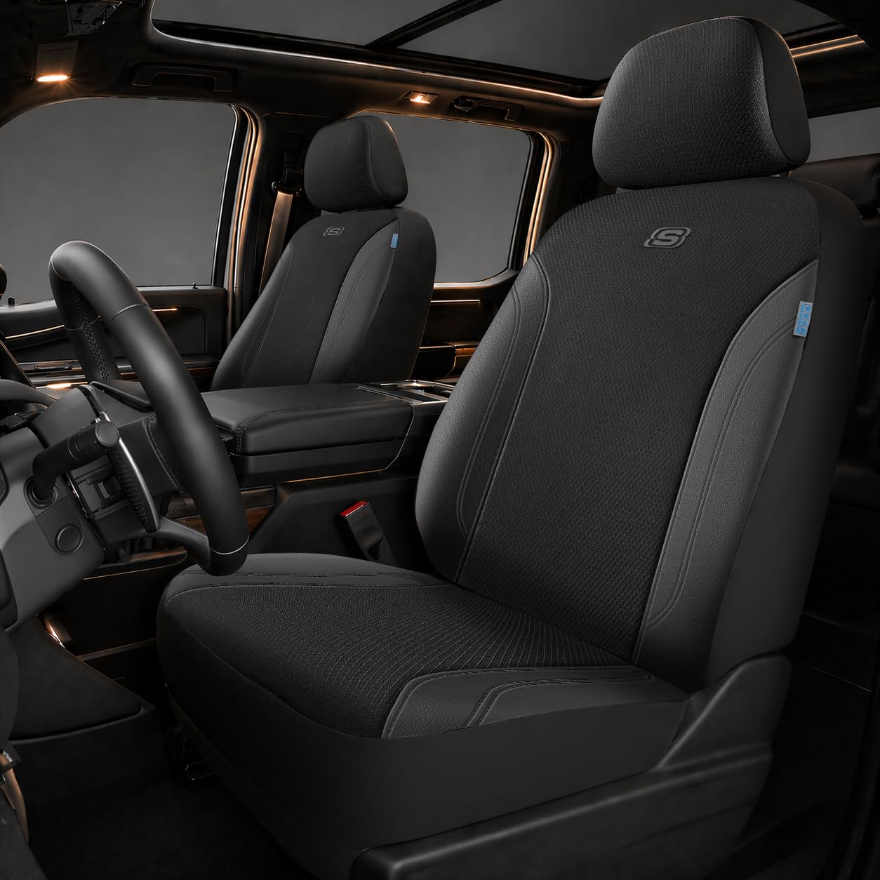 Skechers Work Leather Seat Covers