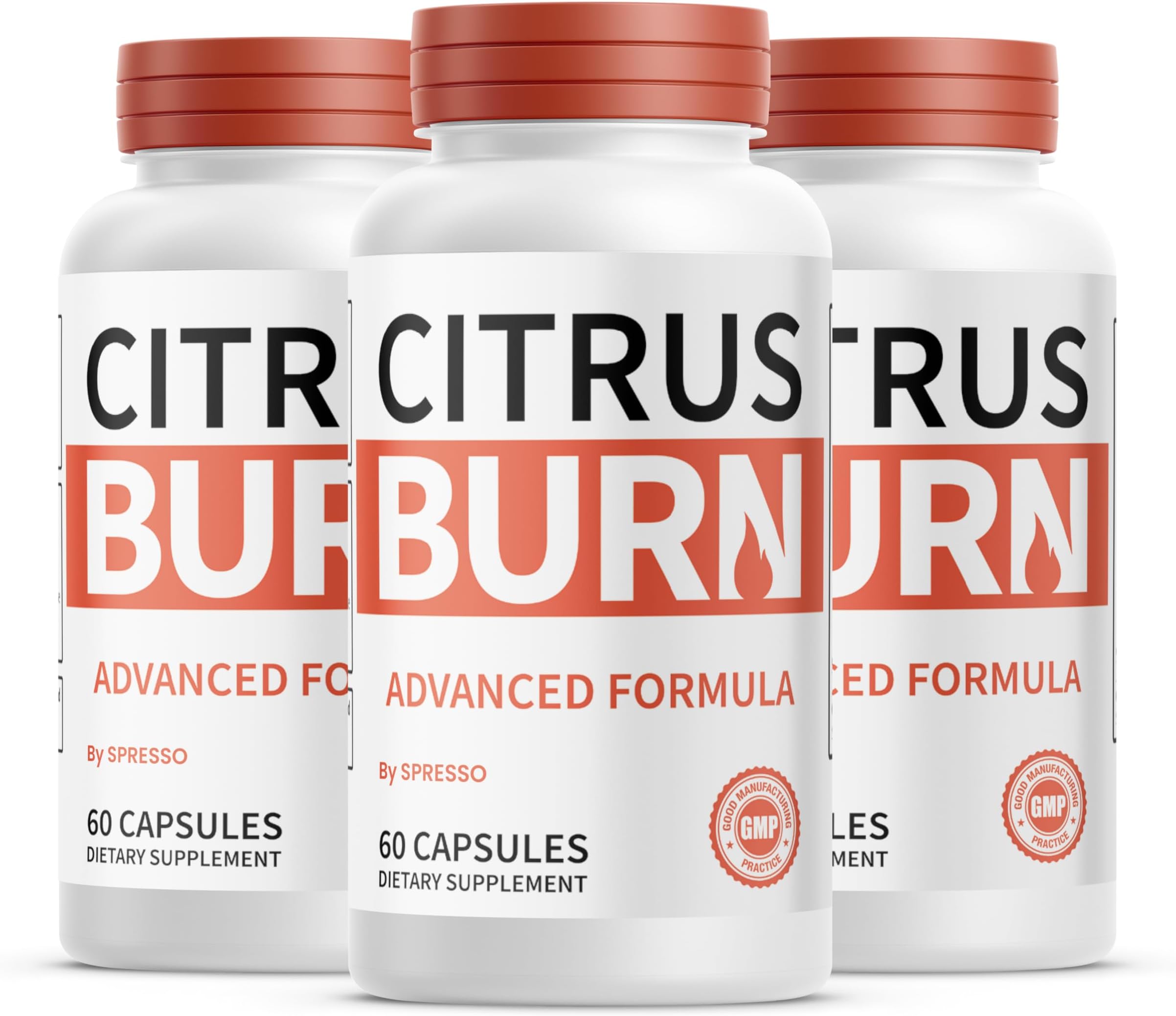 (3 Pack) CitrusBurn Capsules, Official CitrusBurn Supplement Pills with All Natural Ingredients, Advanced CitrusBurn Formula for Active Lifestyle & Overall Health Support (180 Capsules)