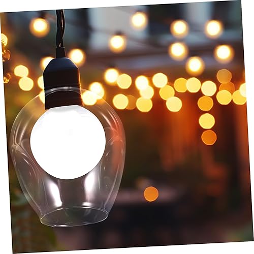 Miniatura 6 de OSALADI Reemplazo de pantallas de lámpara de cristal, pantalla colgante transparente, globos de repuesto para lámpara de cristal, cubierta de