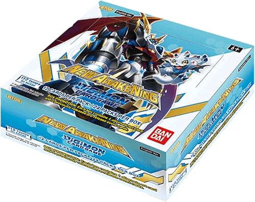BANDAI - Caja de juego de cartas Digimon BT08 New Hero