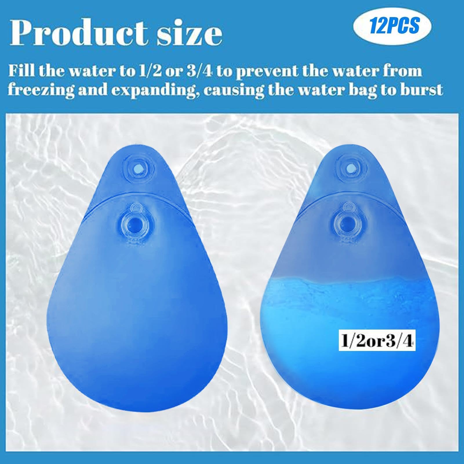 Pesas para cubierta de alberca, bolsas de agua gruesas resistentes | Anclajes de cubierta a prueba de fugas y viento | Accesorio duradero para piscina enterrada para bañera de hidromasaje