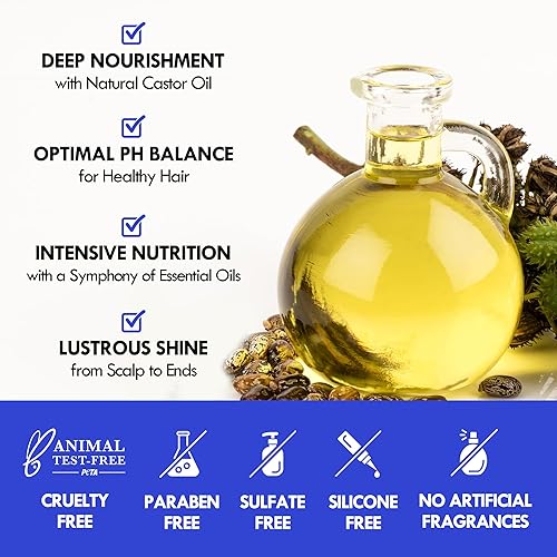 Miniatura 4 de Elección líder Barras de champú de aceite de ricino para el cuidado del cabello  Jabón en barra natural hidratante e hidratante  Barra de champú de