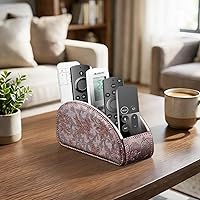 Vista 2 de Soporte de control remoto 5 compartimentos, piel sintética