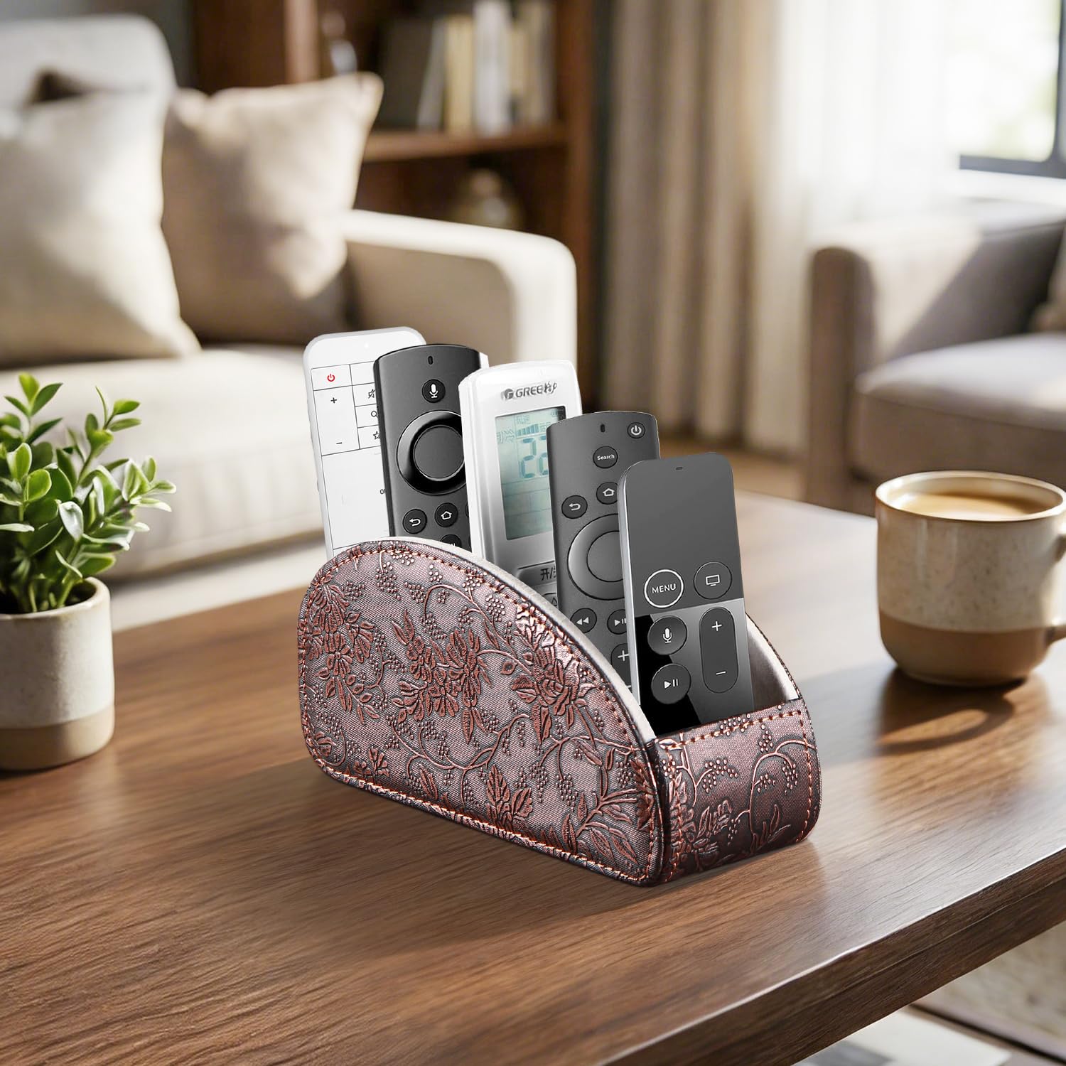 TV Remote Organizer - 5 Compartments -2