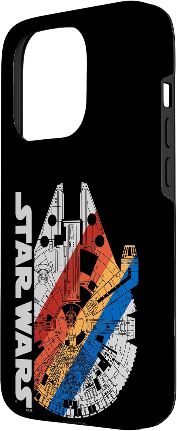 Star Wars Millennium Falcon Retro Stripe Case for iPhone 15 Pro