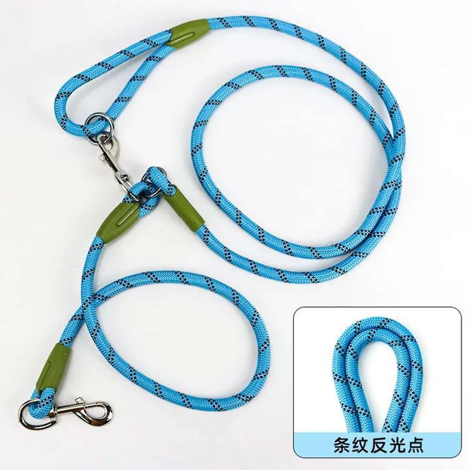 Correas de Nailon Reflectantes Cadena de Perros para Perros domésticos Correas de Cuerda de tracción para Correr Perro Que Camina Cadena de Cuerda de Manos Libres