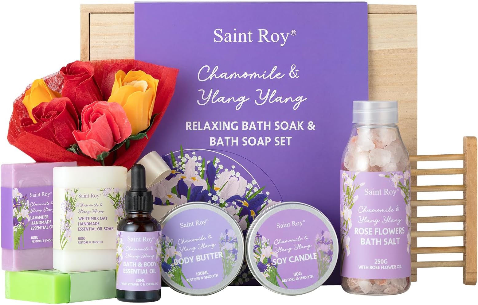 Amazon.com : Mother Day Spa Gifts for Women, 9pcs Bath & Shower Sets with Handmade Soaps ...
