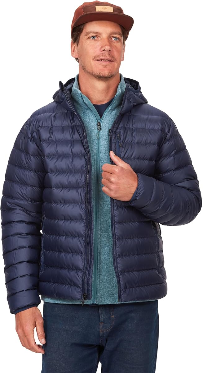 MARMOT Highlander Men's Down Full-Zip Midlayer Hoody | Recycled Polyester, 700-Fill Down Insulated, Water Resistant, Regular Fit