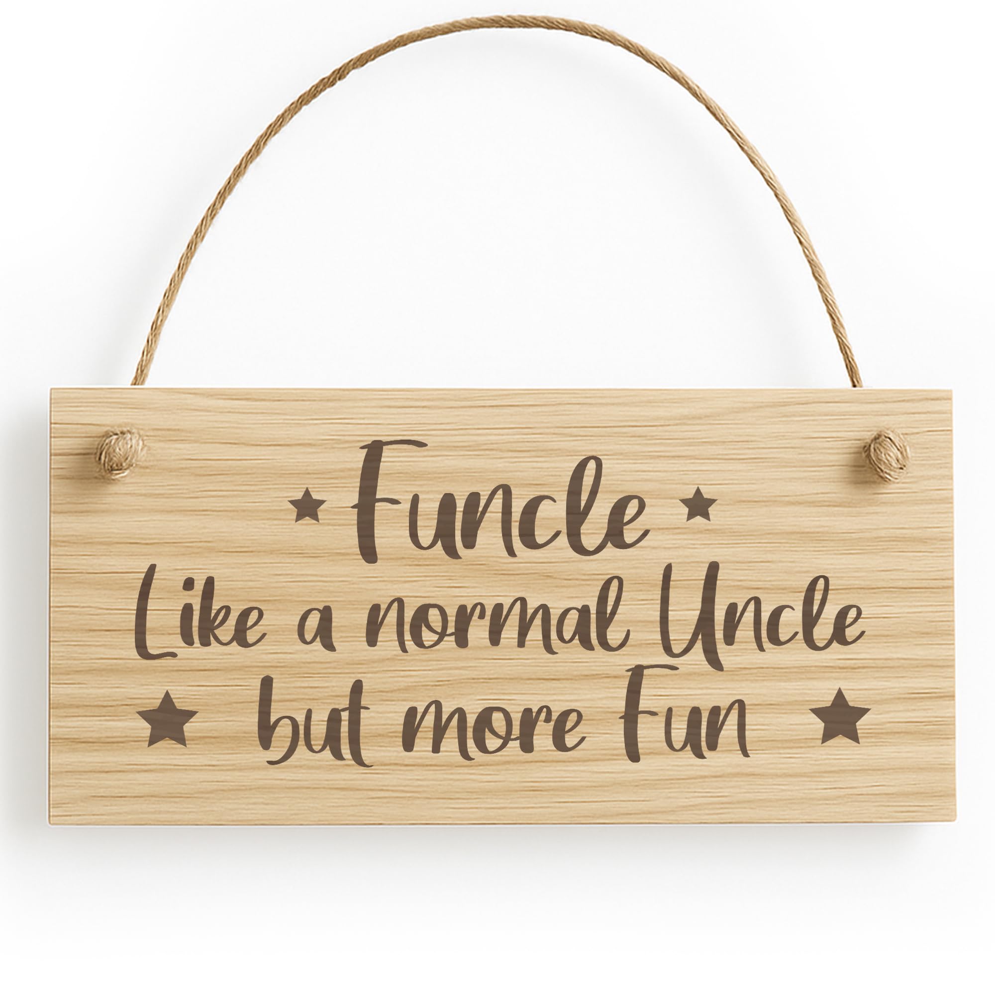 Red Ocean Funny Uncle Gifts FUNCLE Engraved Sign Uncle Birthday Christmas Brother Gift Nephew Niece Gift