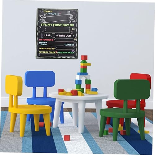 Miniatura 5 de VILLCASE Tabletas de escritura para niños de jardín de infantes, 2 unidades, tablero de mensajes de densidad para niños, calendario magnético,