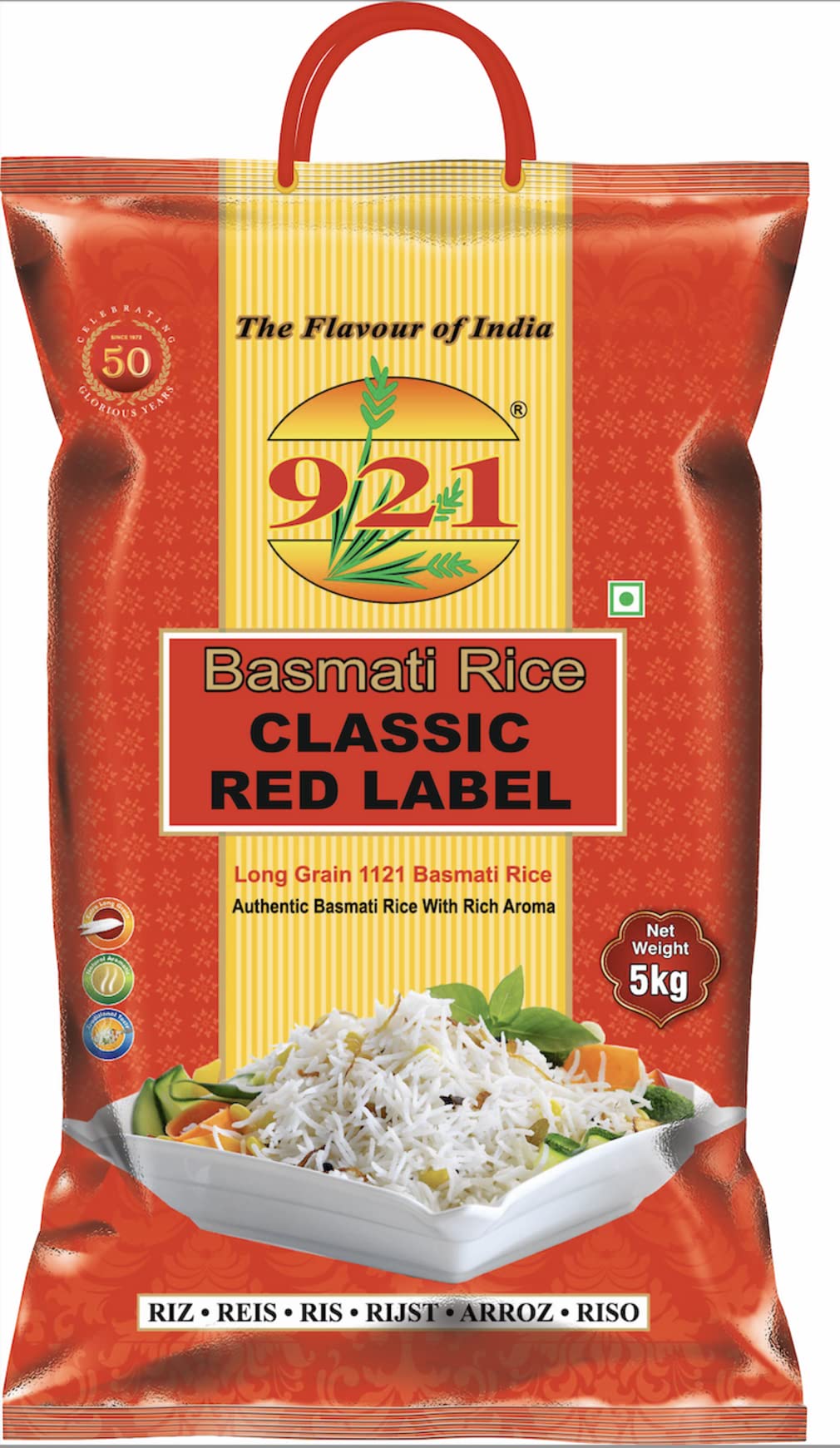 921 Classic Red Label Extra Long Grain Biryani Rice, 5 Kg (B085C6K2VF) Amazon Price History, Amazon Price Tracker