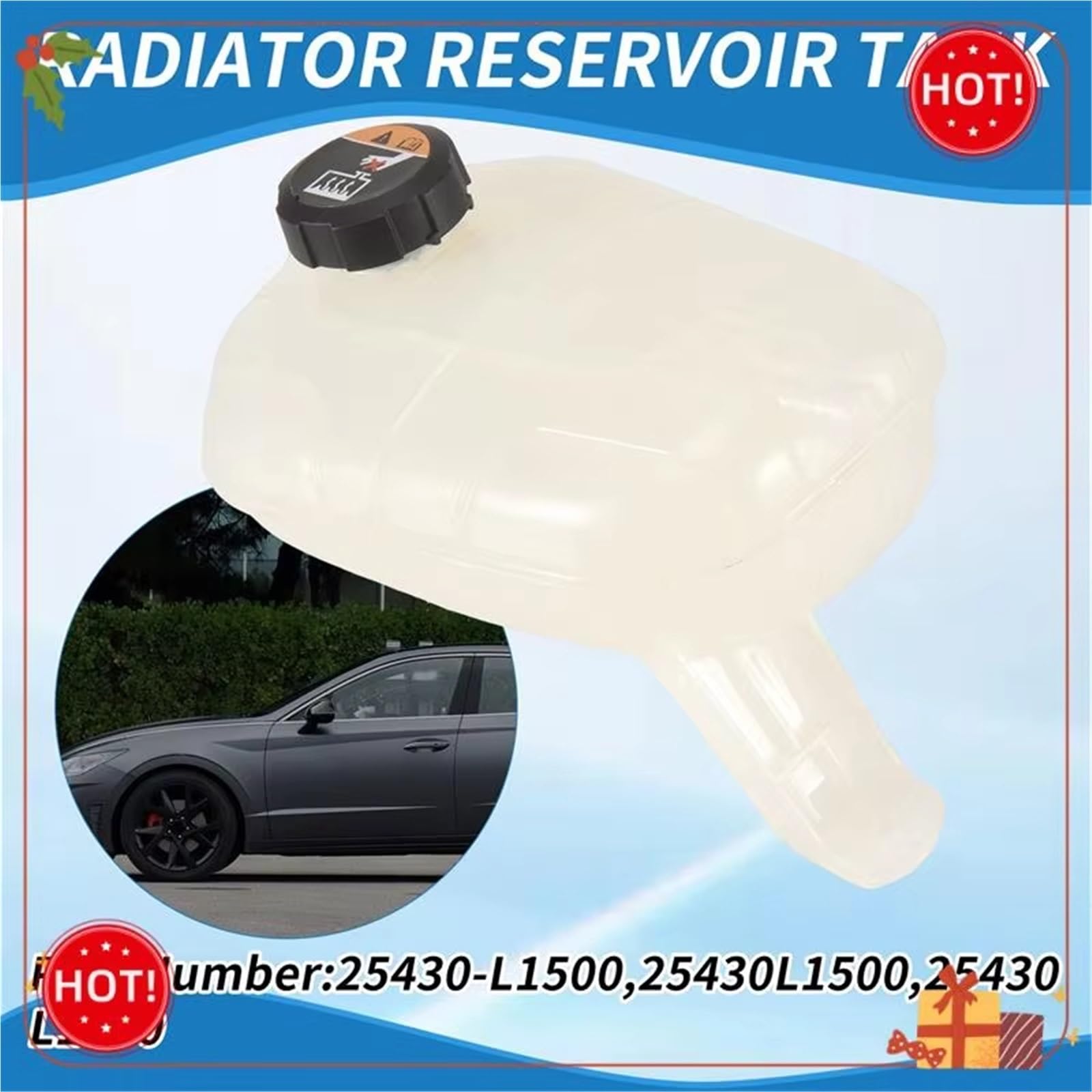 Compatibile Con Hyundai Per Sonata 1.6 2.0 .5 L 2020-2023 Serbatoio Di Espansione Del Radiatore Tappo OEM: 25430-L1500 Motore Serbatoio Raffreddamento