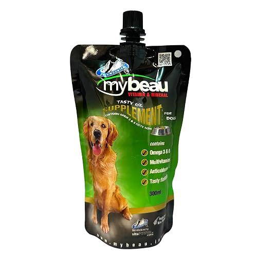 Palamountains My Beau for Dogs – Omega 3 & 6, Essential Vitamins – Enhances Skin, Coat, Immunity, Digestion & Reduces Fur Balls – High Absorption & Palatable Formula (1.5, Grams)