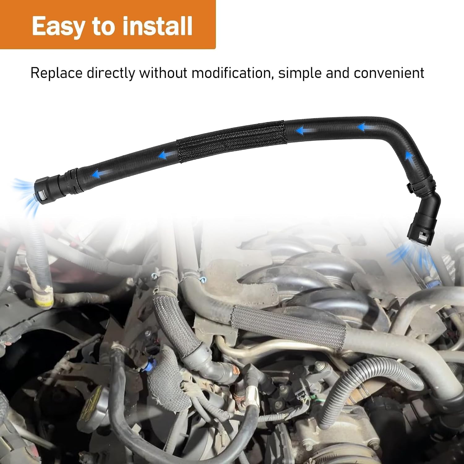 HVAC Heater Hose Assembly Fit for Ford F-150 2011-2014,for Lincoln Mark LT 2011-2014 Replace 626-721 BL3Z-18472-B