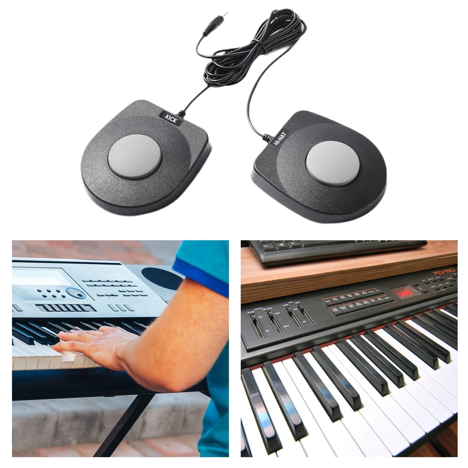 Pedale Sustain per Tastiere MIDI E, 3.5 Doppia interfaccia