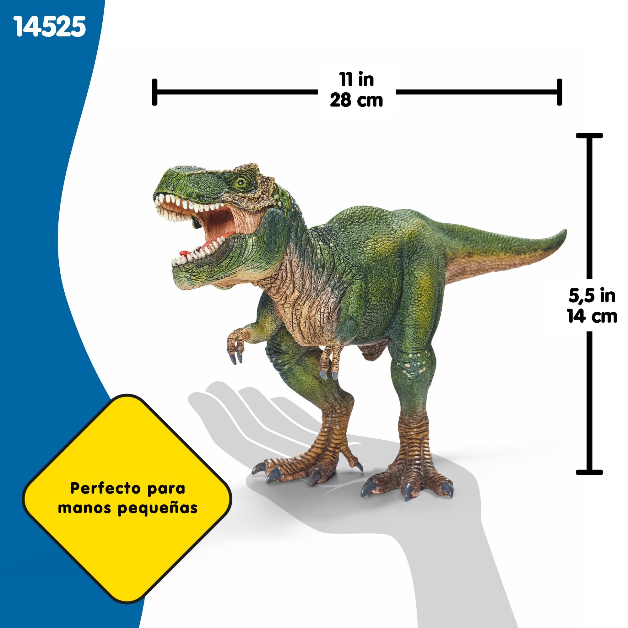 Schleich Dinosaurs | Tyrannosaurus Rex 14525 | Dinosaurio Realista con mandíbula móvil | Gran Regalo para niños y niñas | Juguete de Dinosaurio Partir de 3 años | 28 x 10 x 14 cm