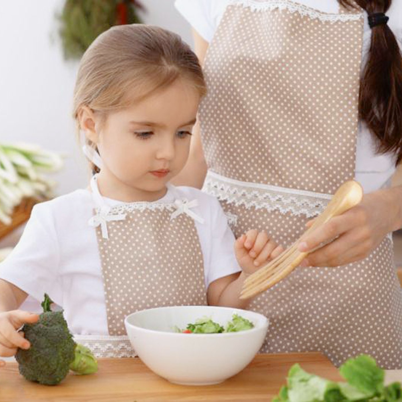 2 Stück Salatbesteck Aus Bambus - Natürliche Salat-Zangen & Küchenhelfer