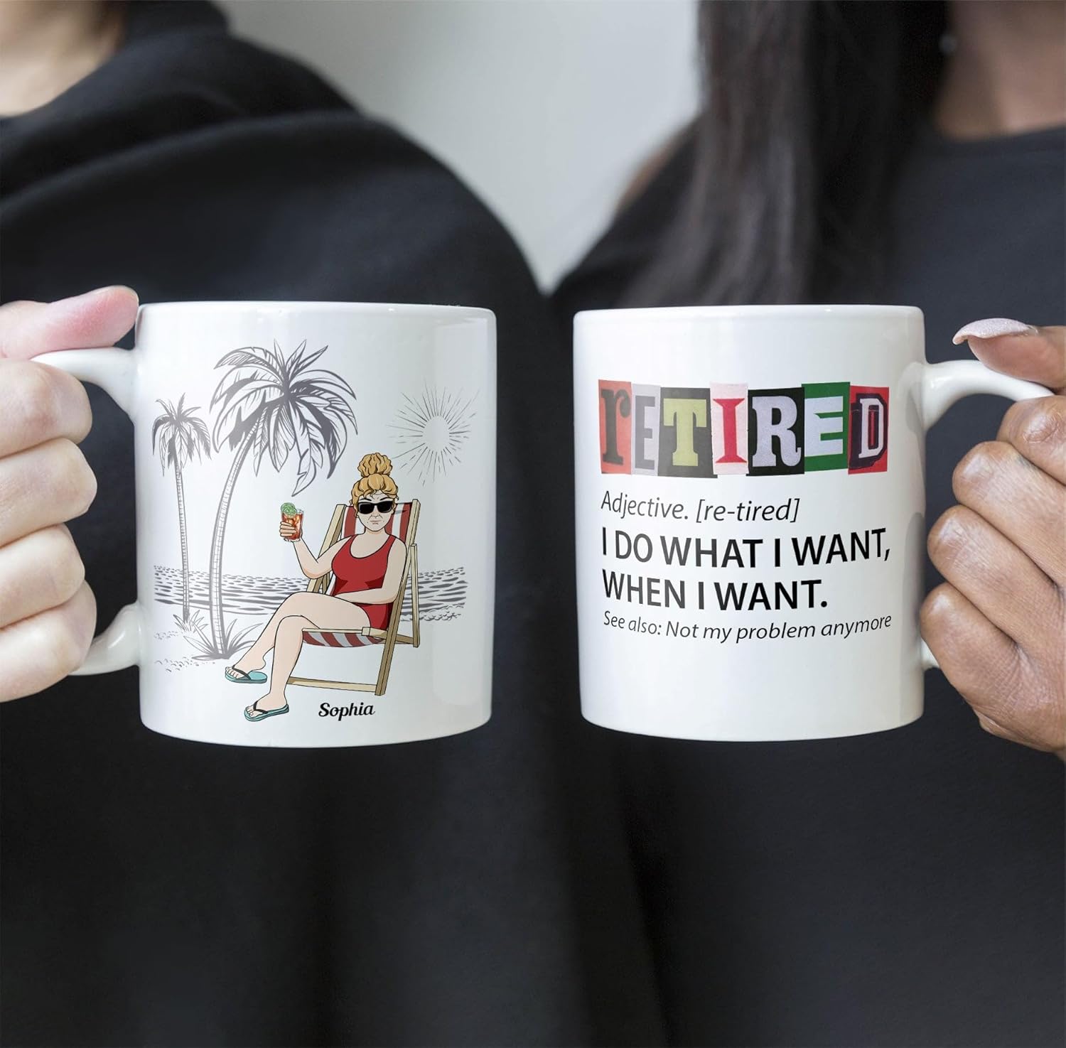 Personalized Retirement Mug, Funny Gifts For Coworkers, Retirement Gift For Woman Men a (Multi 3) - Image 8