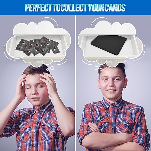 Miniatura 7 de Carpeta enorme para tarjetas de 12 bolsillos, 480 bolsillos de carga lateral, para fotos, tarjetas de juego, tarjetas de visita, tarjetas de