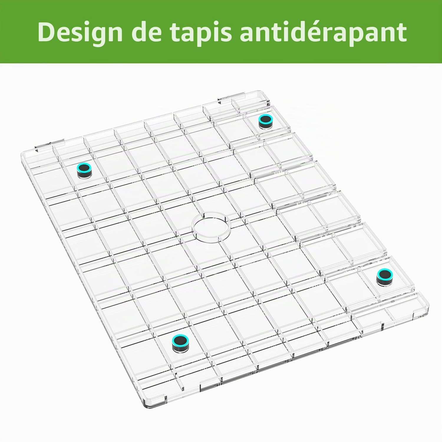 ANTOWIN Lot de 2 supports de sac à main transparents réglables et larges avec base antidérapante pour l'organisation de placard, affichage de sac, affichage de courtoisie