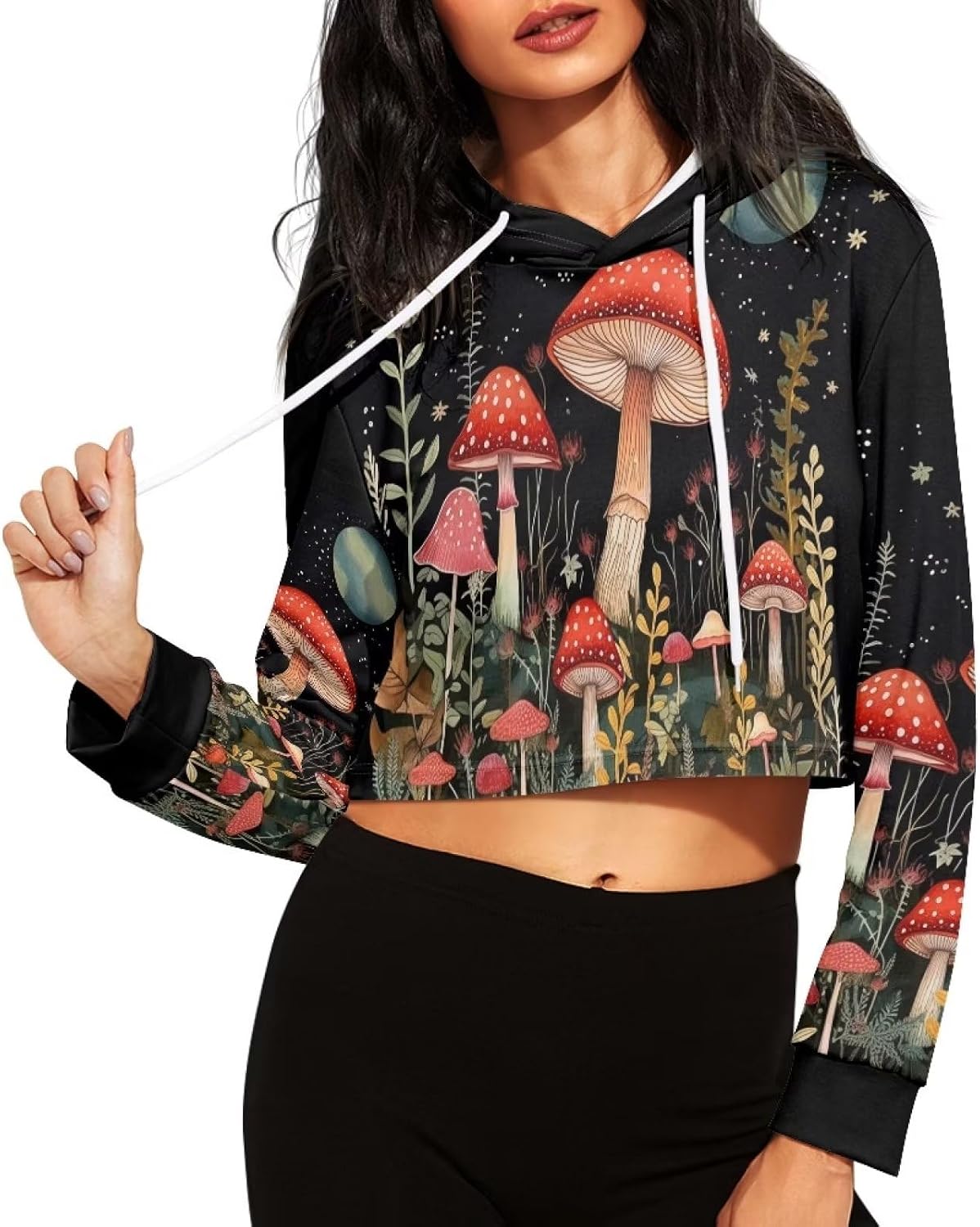Ystardream Girls Casual Sweatshirts Long Sleeve Crop Top Hoodies for Women Loose