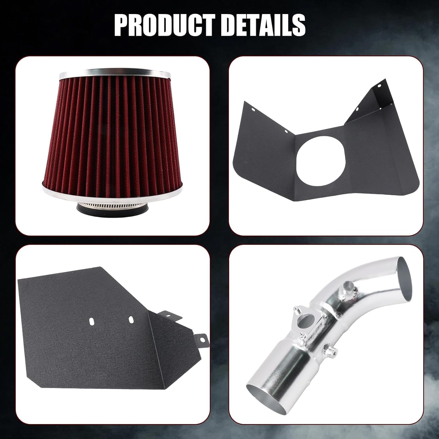 Cold Air Intake Compatible with 2009-2017 Toyota Corolla, For 2016-2017 Scion iM 1.8L