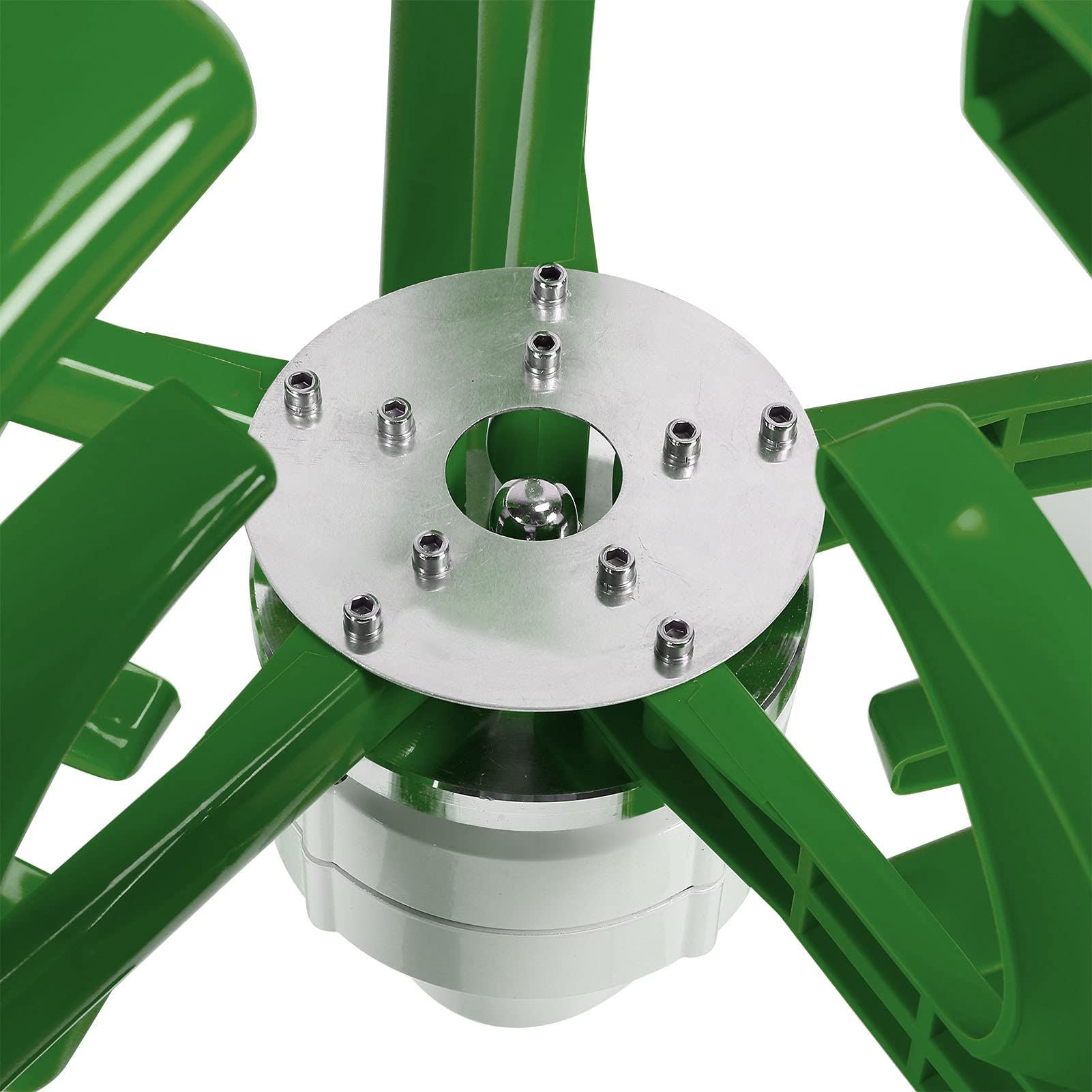 Akozon Kit de Turbina Eólica, Linterna con Ejes Verticales, Generador de Energía de 5 Aspas, Piezas de Productor de Electricidad, Accesorios Profesionales de 800W (12V)