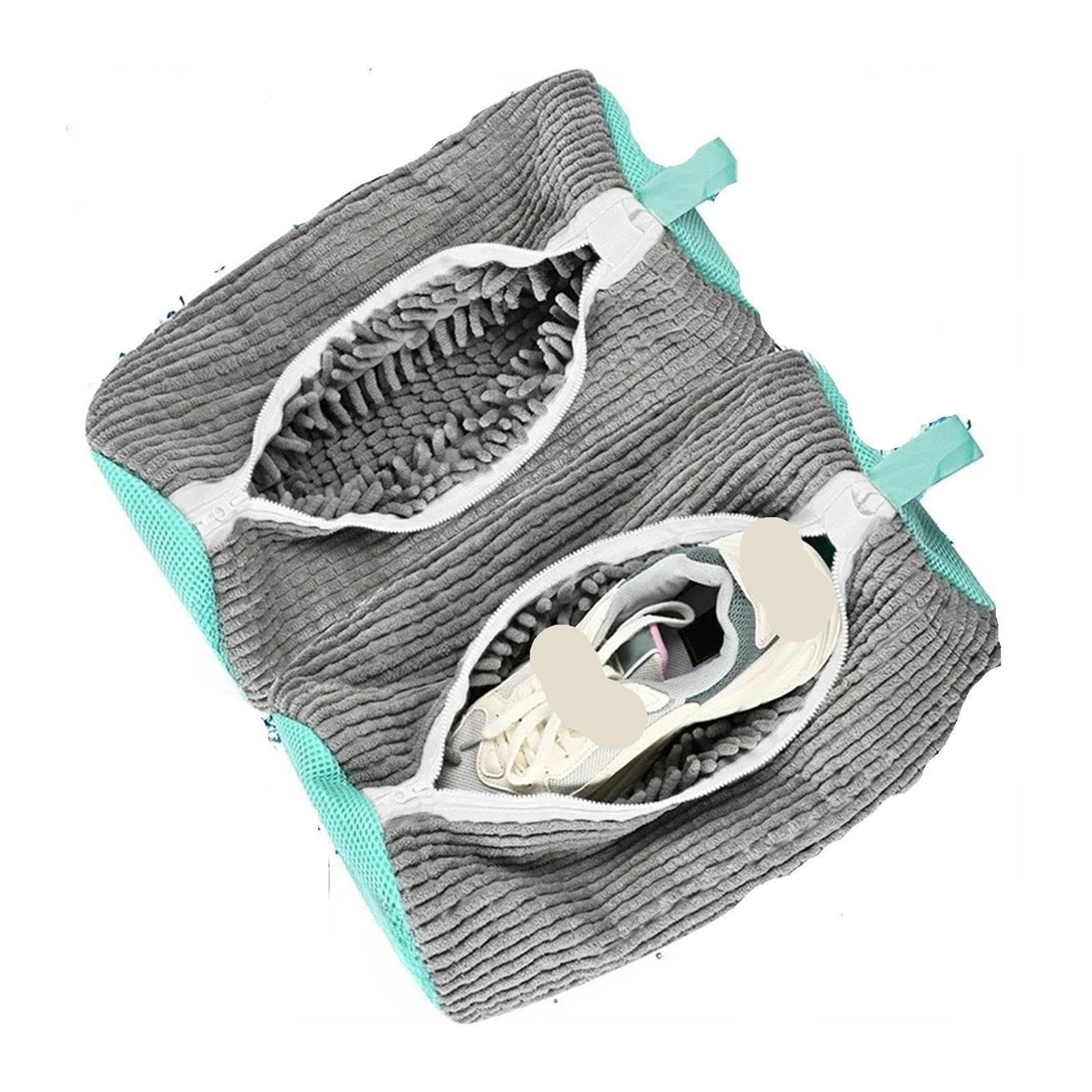 Schuhwaschmaschinenbeutel, Wäschesack For Waschmaschine Und Trockner(2pcs gray)