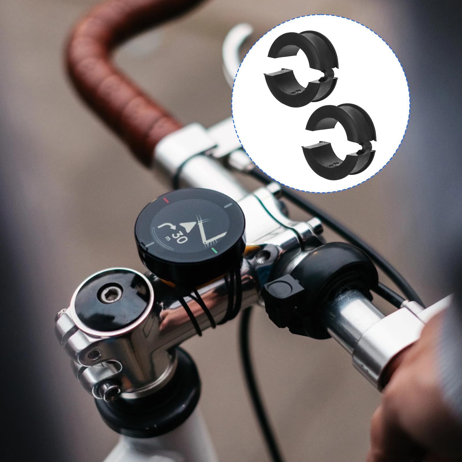 1 Coppia Spessori Manubrio Bici In Lega Di Alluminio – Riduttore Da 25,4 Mm A 31,8 Mm, Design Ondulato Antiscivolo, Adattatore Per Attacco Manubrio