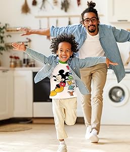 Disney Mickey Mouse T-Shirt (Sets) Donald Duck Goofy Pluto Graphic Fantasia Outfit Tee Baby/Toddlers Birthday to Kids Clothes