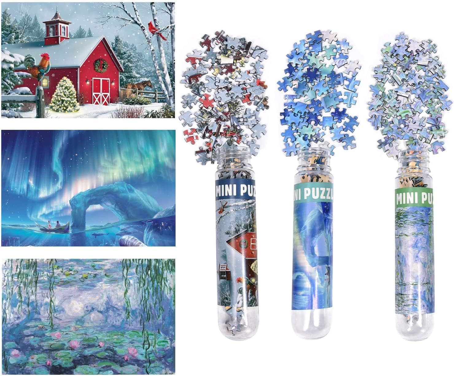 3 Pack Mini Jigsaw Puzzles 150 Pieces for Adults Small Jigsaw Puzzle 6