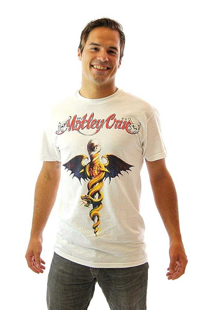 Amazon.com: Global Wayne's World Motley Crue Band Logo Adult