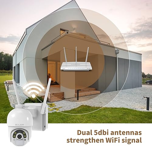 Miniatura 4 de SOLIOM S800C Solar Security Camera Outdoor,WiFi Wireless Battery Powered Rechargeable with Panel, Color Night Vision,Motion Detection+SL800 WiFi